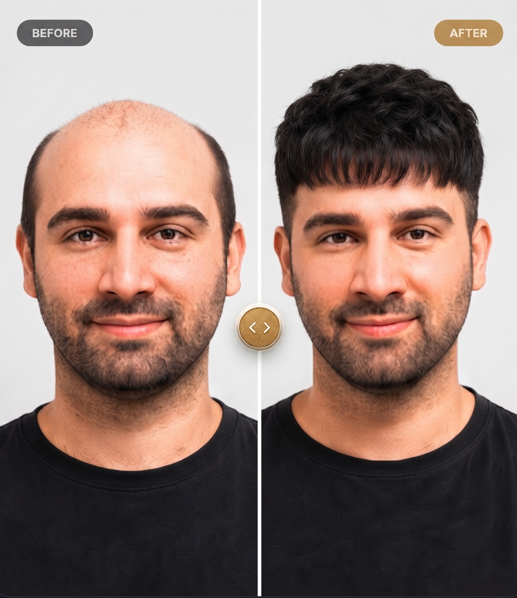Hair restoration before and after results